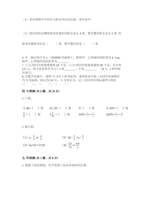 人教版六年级下册数学期末测试卷附完整答案（有一套）.docx