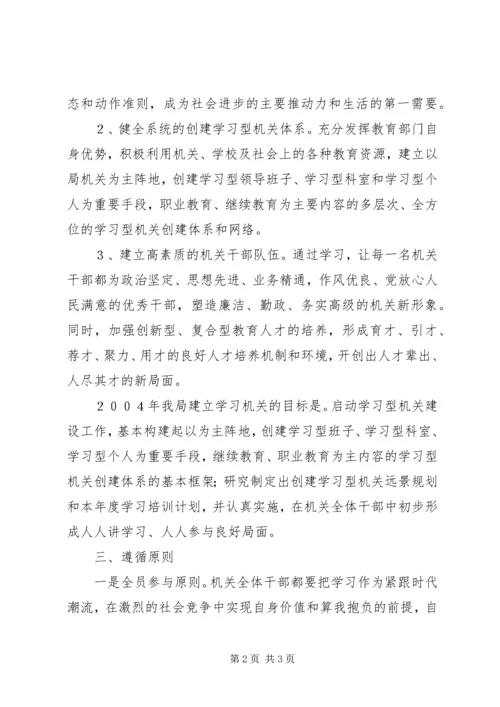 关于创建学习型机关的实施意见 (2).docx