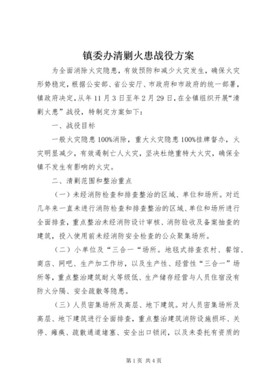 镇委办清剿火患战役方案.docx