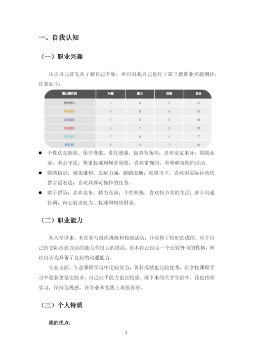 11页4307字计算机应用技术专业职业生涯规划.docx