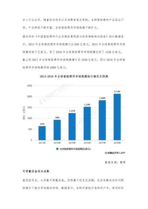 智能硬件行业市场规模及前景分析-智能家居成为探索热点-家居智能硬件市场挖掘潜力巨大.docx