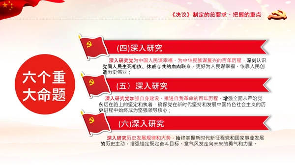 党课学习第三个历史决议制定背景过程PPT模板