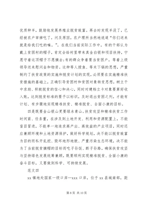 精准扶贫心得体会范文.docx