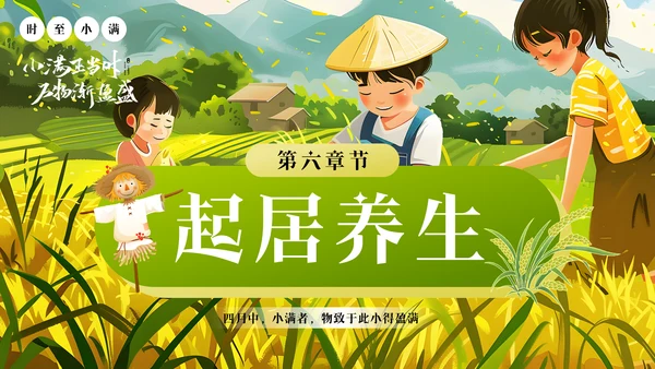 小满二十四节气农田通用PPT模板