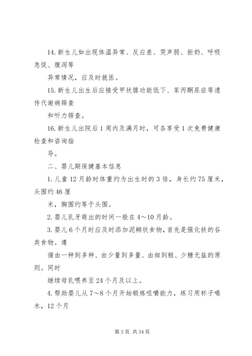 妇幼保健健康教育基本信息 (2).docx