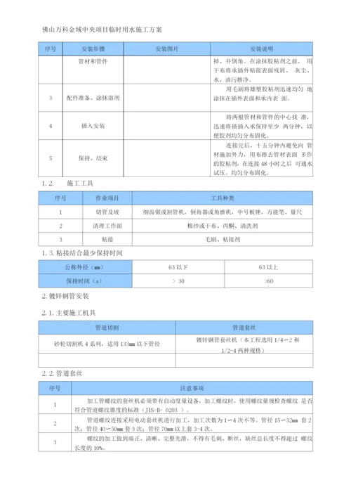 万科临时用水施工方案.docx