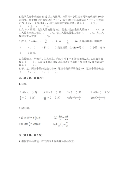西师大版数学小升初模拟试卷附答案（轻巧夺冠）.docx