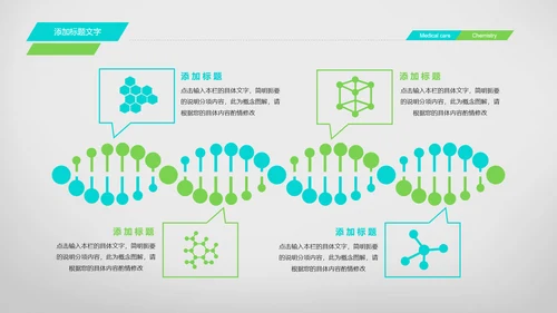简约清爽医疗生物化学动态PPT