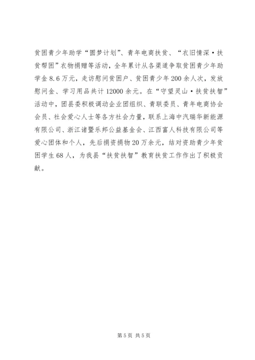 共青团脱贫攻坚自查报告.docx