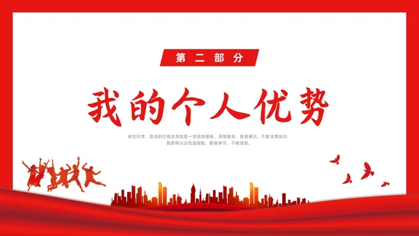 红色简约大学团支书竞选PPT课件