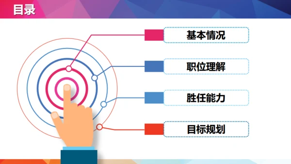 个人述职报告转正求职实习汇报通用PPT模板