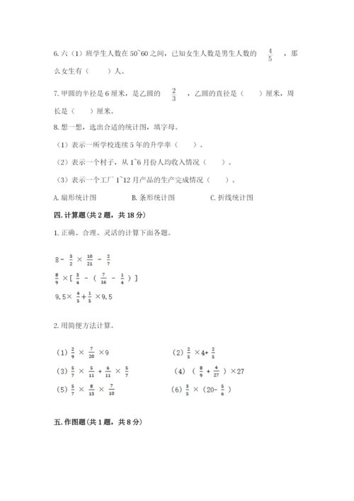 六年级数学上册期末考试卷附完整答案【典优】.docx