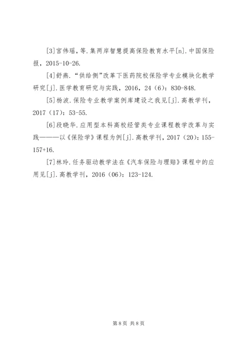 保险学实践教学理念研究.docx