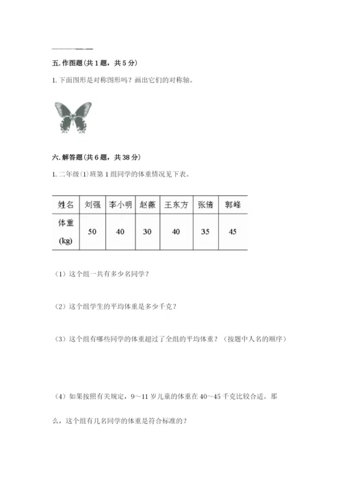 小学二年级下册数学 期末测试卷附答案（突破训练）.docx