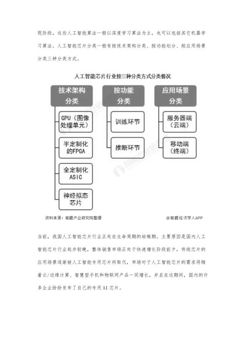 中国人工智能芯片行业市场现状及竞争格局分析-尚处于幼稚期但发展潜力巨大.docx