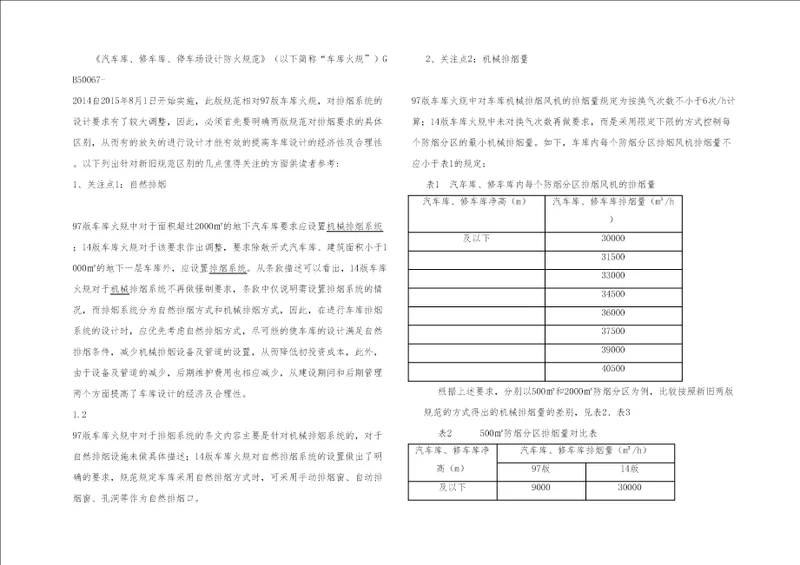 地下车库供暖通风排烟解析