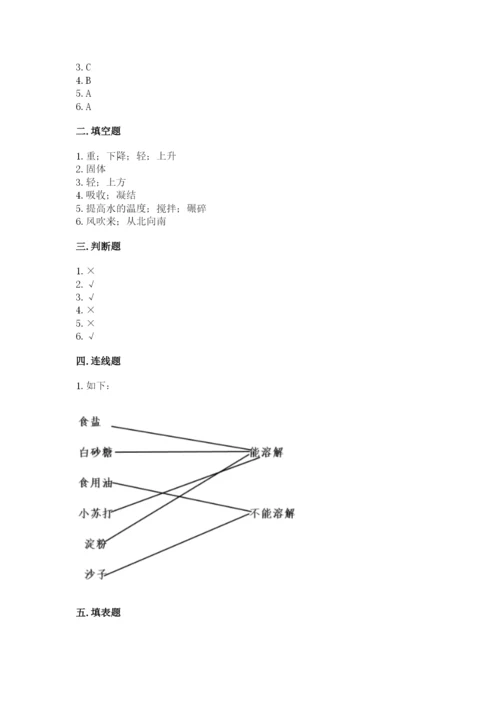教科版小学三年级上册科学期末测试卷【培优】.docx