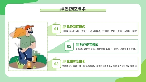 绿色创意卡通风现代农业种植技术PPT模板