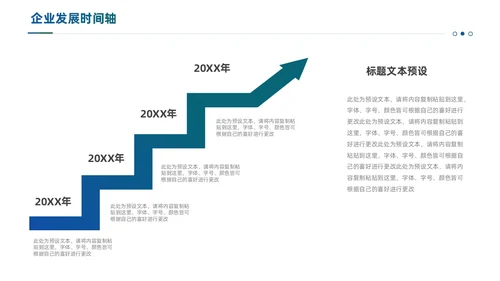通用商务风企业发展时间轴PPT图表