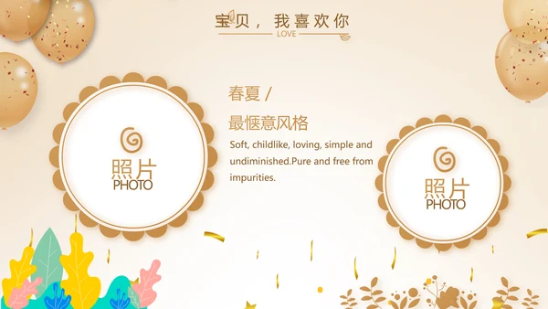 生日快乐生日派对纪念册相PPT
