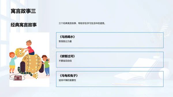 寓言故事教学PPT模板