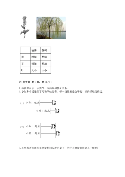 教科版一年级上册科学期末测试卷含答案【精练】.docx