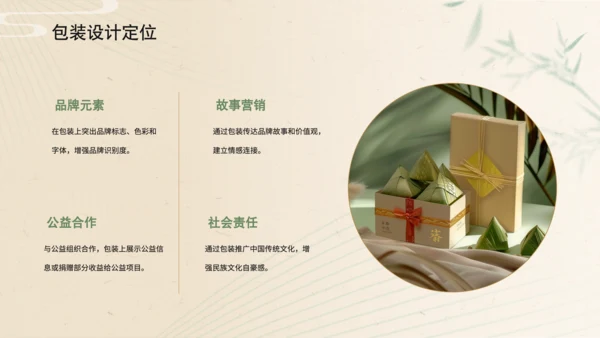 黄色简约风端午节粽子产品宣传介绍PPT模板