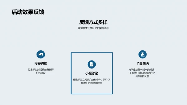 教学实践活动报告PPT模板