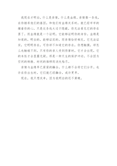 亲情与血缘.docx