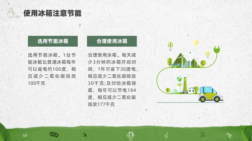 绿色水彩简约全国低碳日科普宣传PPT节能宣传周