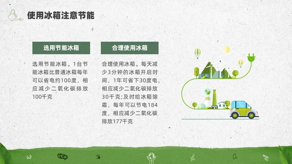 绿色水彩简约全国低碳日科普宣传PPT节能宣传周