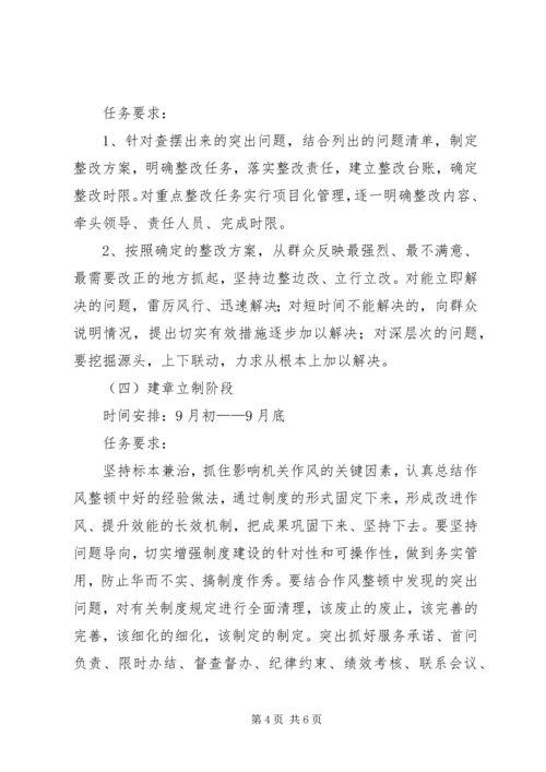 镇机关作风整顿工作方案.docx