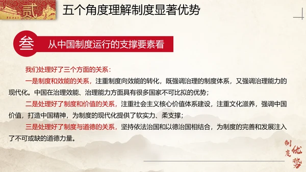 中国特色社会主义制度优势PPT模板