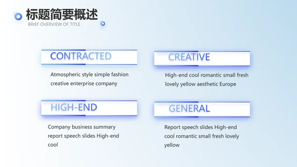 蓝色创意终工作总结PPT