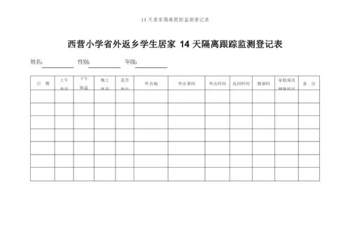 14天居家隔离跟踪监测登记表.docx