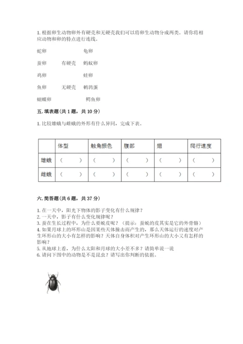 教科版小学科学三年级下册 期末测试卷（重点）.docx