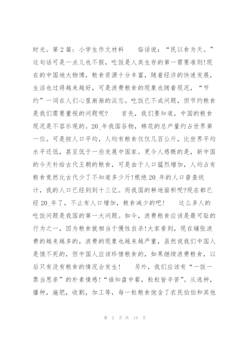 小学生作文材料范文九篇.docx