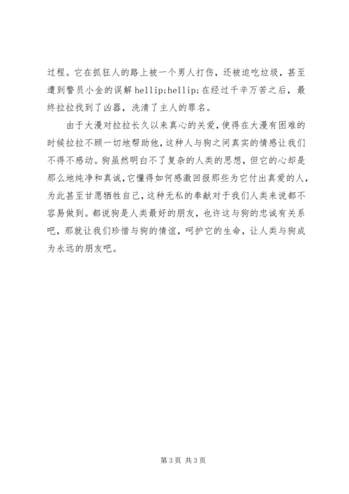 警犬拉拉的读后感.docx