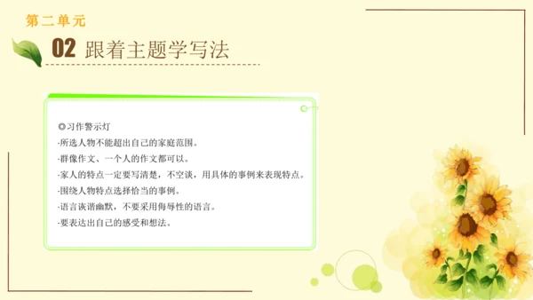 统编版语文四年级上册2024-2025学年度第二单元习作： 我的家人（课件）