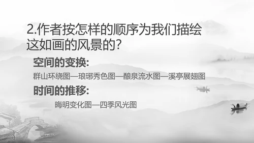 醉翁亭记中国风PPT教学课件