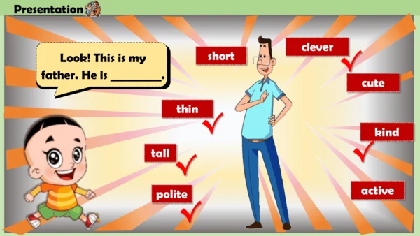 Unit 2 She looks cute .Lesson 11-12课件(共26张PPT)