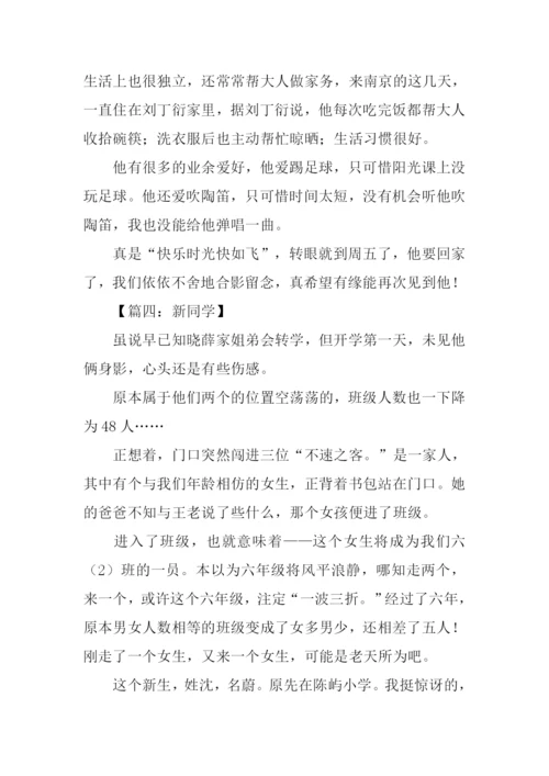 新同学作文500字.docx