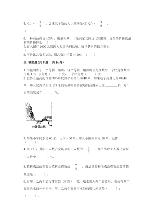 北京版六年级下册期末真题卷含答案（满分必刷）.docx