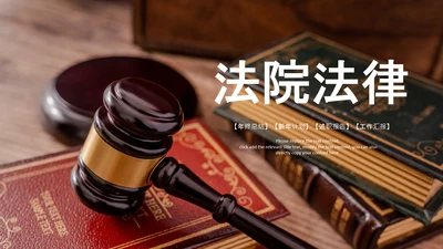 法律天平公平法学工作报告总结PPT
