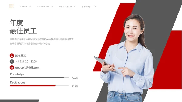 欧美大气企业宣传公司简介商务PPT模板