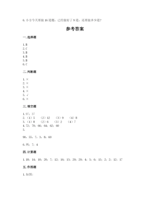 人教版一年级下册数学期末测试卷含答案（综合题）.docx