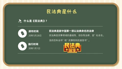 民法典进校园学生学习民法典法律知识教育PPT课件
