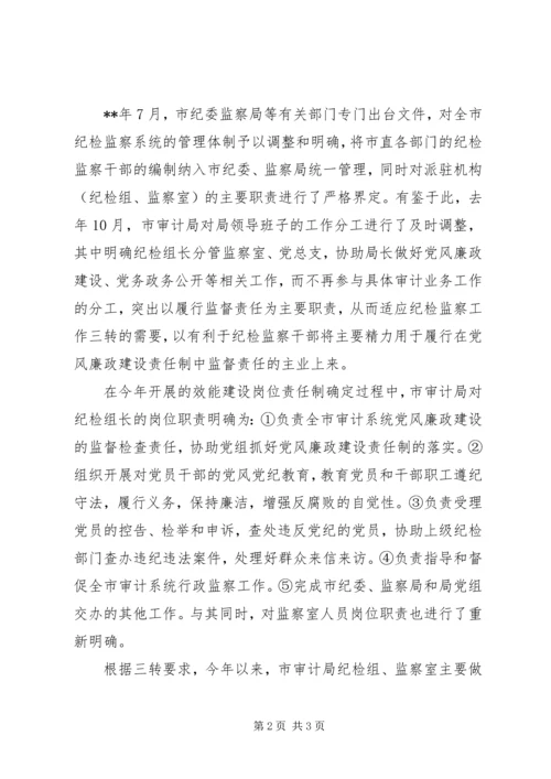 基层审计机关纪检监察工作调研报告 (2).docx