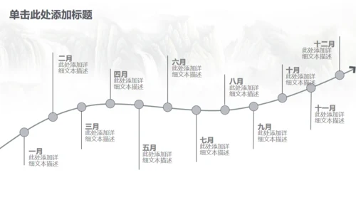 古筝中国风山水画商务大气通用PPT模板