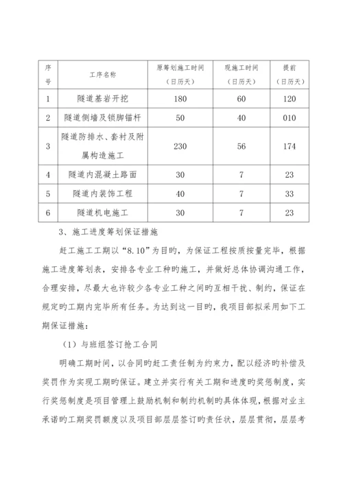 公路隧道赶工综合措施专题方案.docx